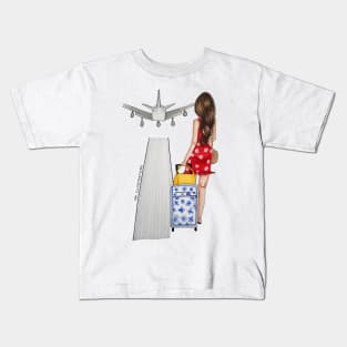 Traveling Girl Kids T-Shirt